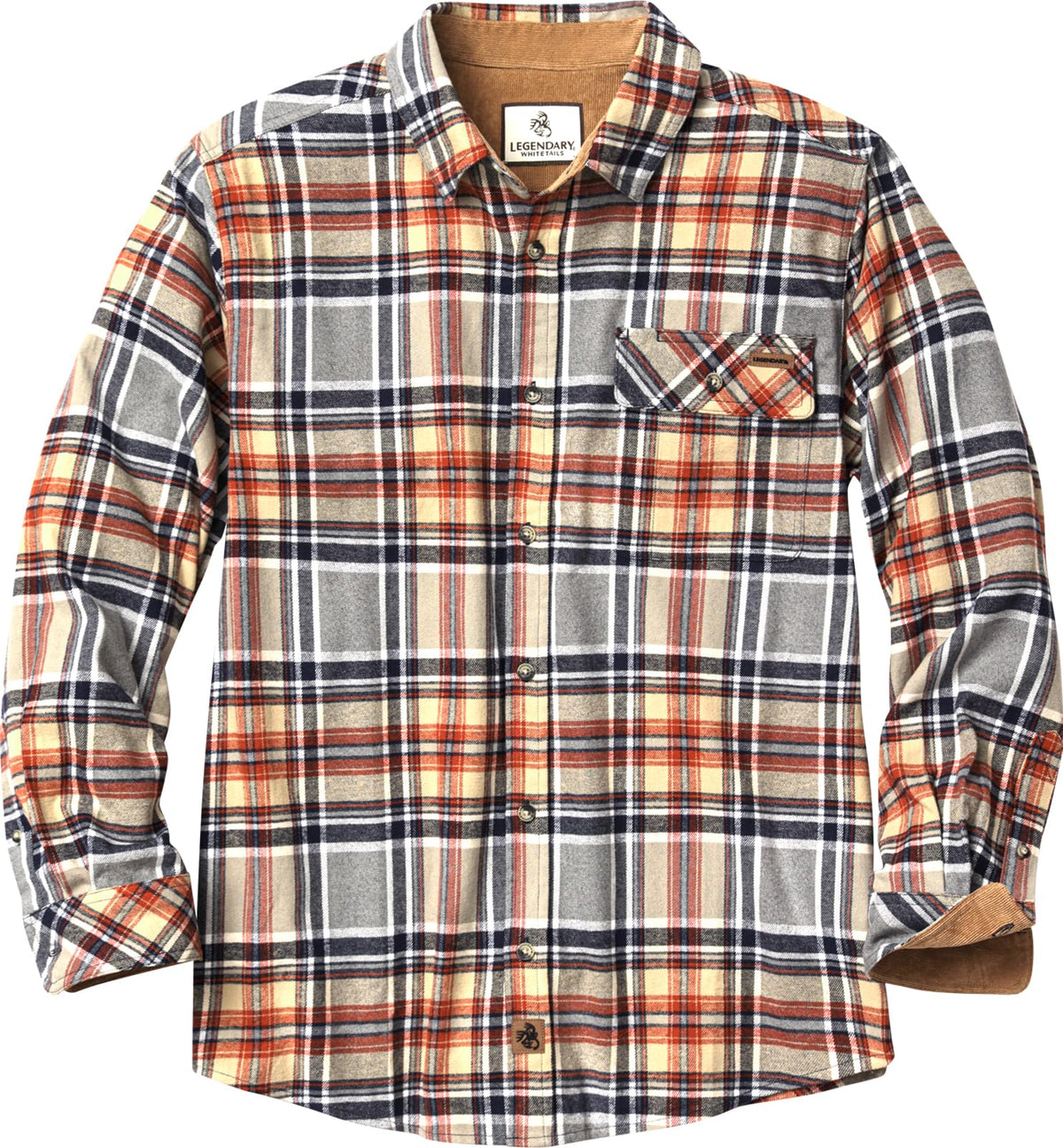Legendary Whitetails Mens Flannel Long Sleeve Button Down 100% Cotton Shirt Jansha Store