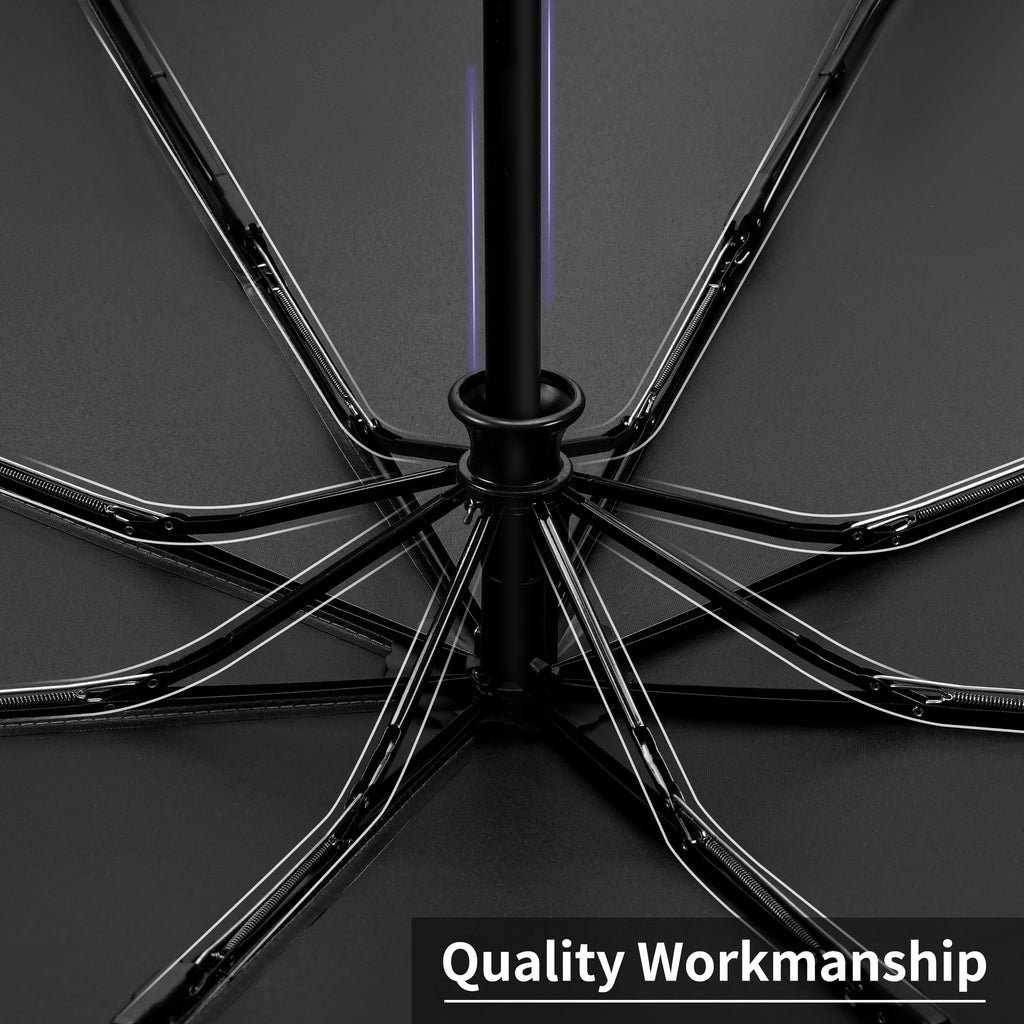 Seniny Windproof Travel Umbrella, Automatic Umbrellas for Rain, Portable & Compact Umbrellas for Backpack, Strong UV for Protection, Folding Small Sun Umbrella for Car, Walking Jansha Store