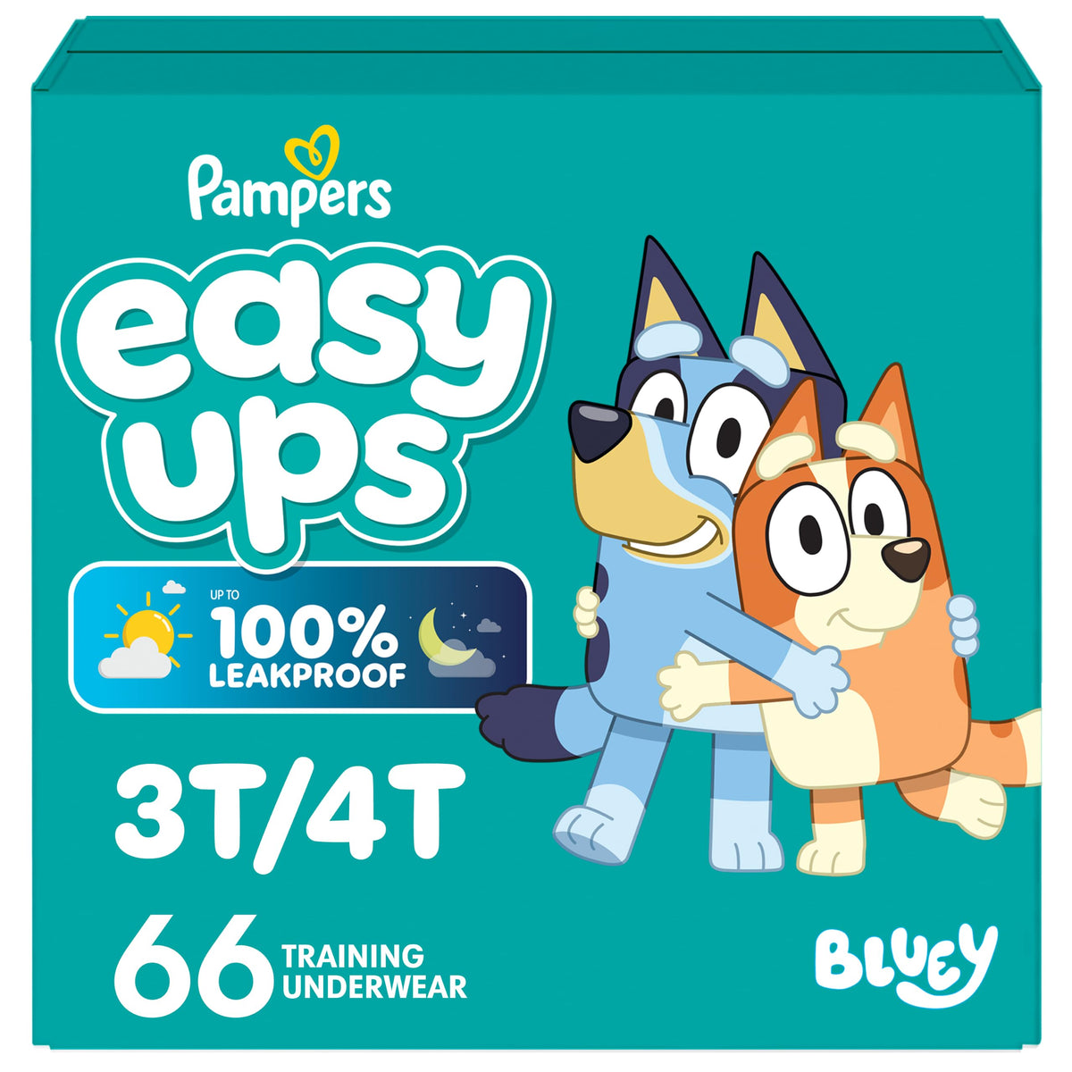 Easy Ups Girls & Boys Potty Training Pants, Size 7 (5T-6T), 84 Count, Bluey Absorbent Pull Up Training Underwear, Up to 100% Leakproof Day and Night, Hypoallergenic Jansha Store