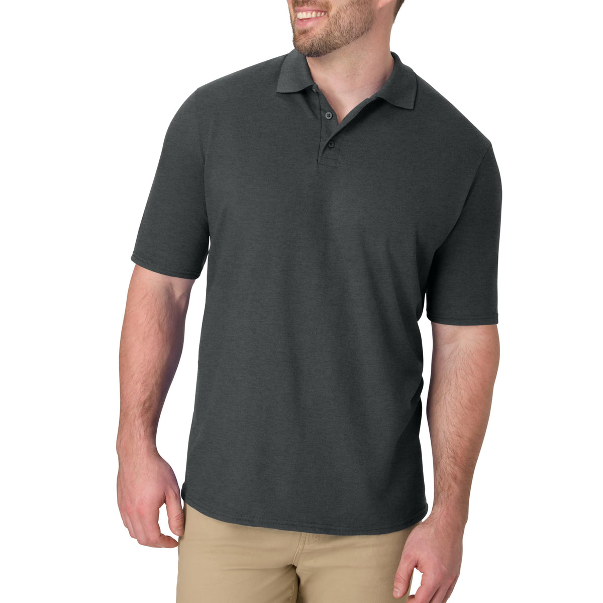 Hanes Men’s X-Temp Short Sleeve Polo Shirt, Midweight Men's Shirt Jansha Store
