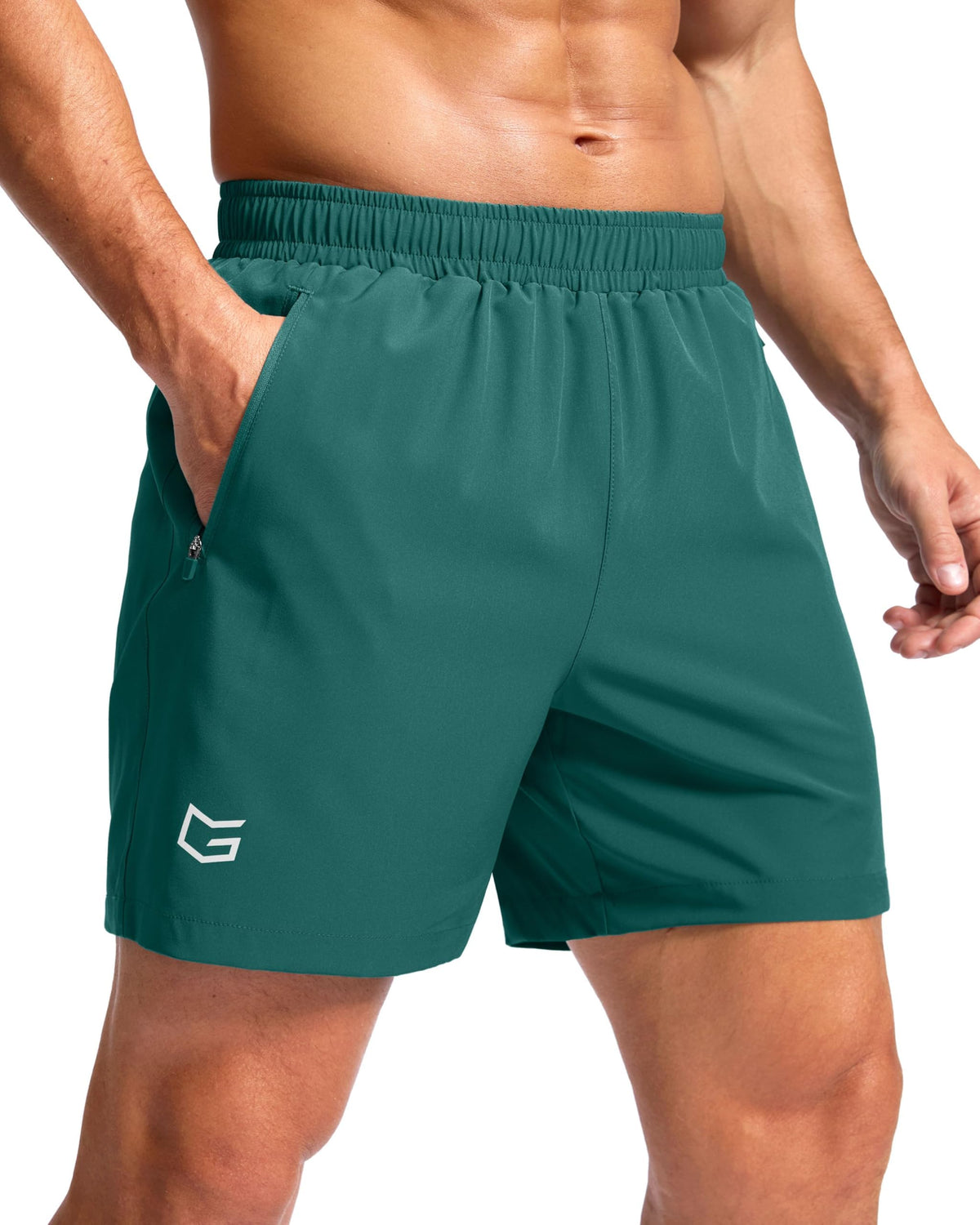G Gradual Men's Athletic Running Shorts with 2 Zipper Pockets 7"/ 5"/ 9" Jansha Store