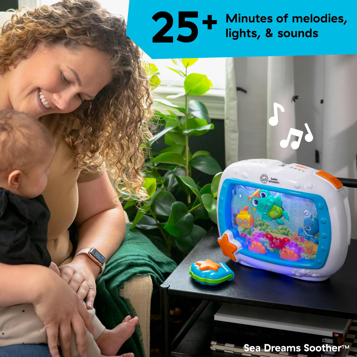 Baby Einstein Sea Dreams Soother Musical Crib Toy and Sound Machine, Newborn and up Jansha Store