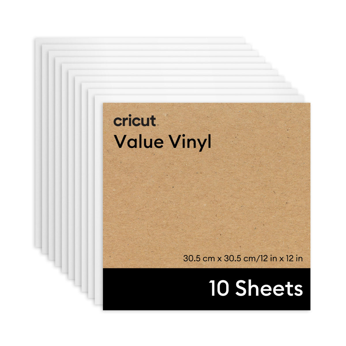 Cricut® Value Permanent Vinyl, White (12 in x 10 ft) Jansha Store