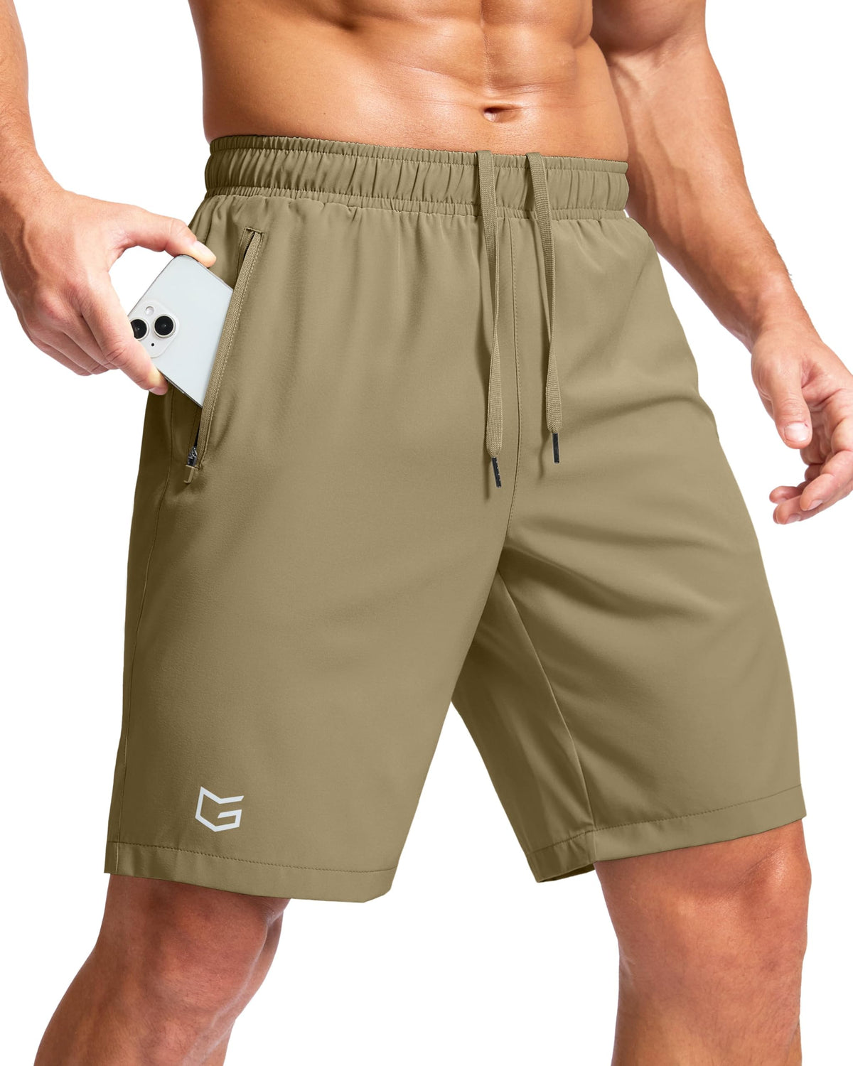 G Gradual Men's Athletic Running Shorts with 2 Zipper Pockets 7"/ 5"/ 9" Jansha Store