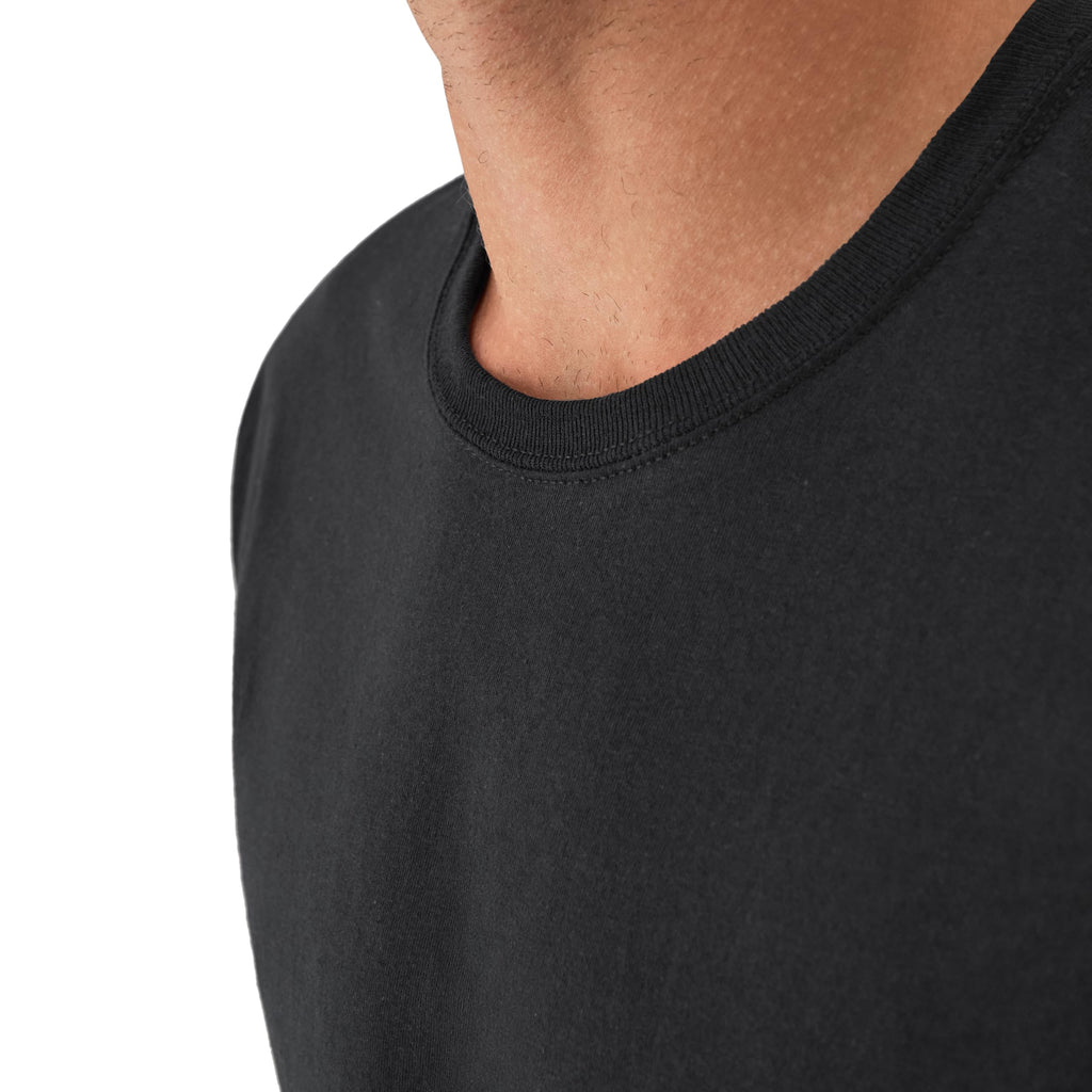 Hanes Men's Undershirt Packs, Stay-Tucked Soft Cotton Undershirts, Best Undershirts for Men, White/Black/Asstd Multipacks Jansha Store