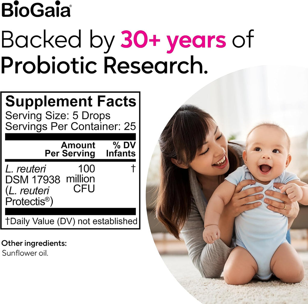 BioGaia Baby Probiotic Drops | Colic & Gas Relief | Safe for Newborns Jansha Store