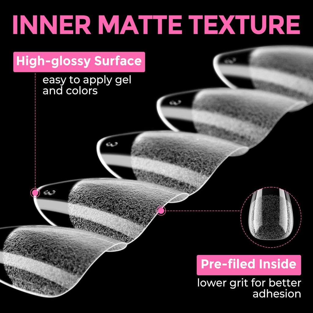 UNA GELLA Extra Short Square Kids Nail Tips 216Pcs Squoval Press On Nails Jansha Store