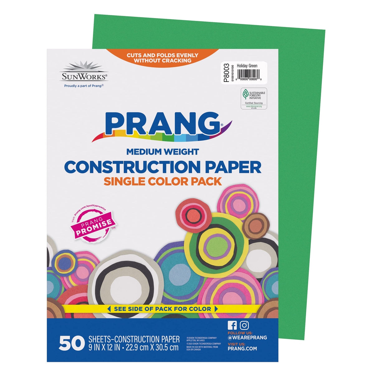 Prang (Formerly SunWorks) Construction Paper, Pink, 9" x 12", 50 Sheets Jansha Store