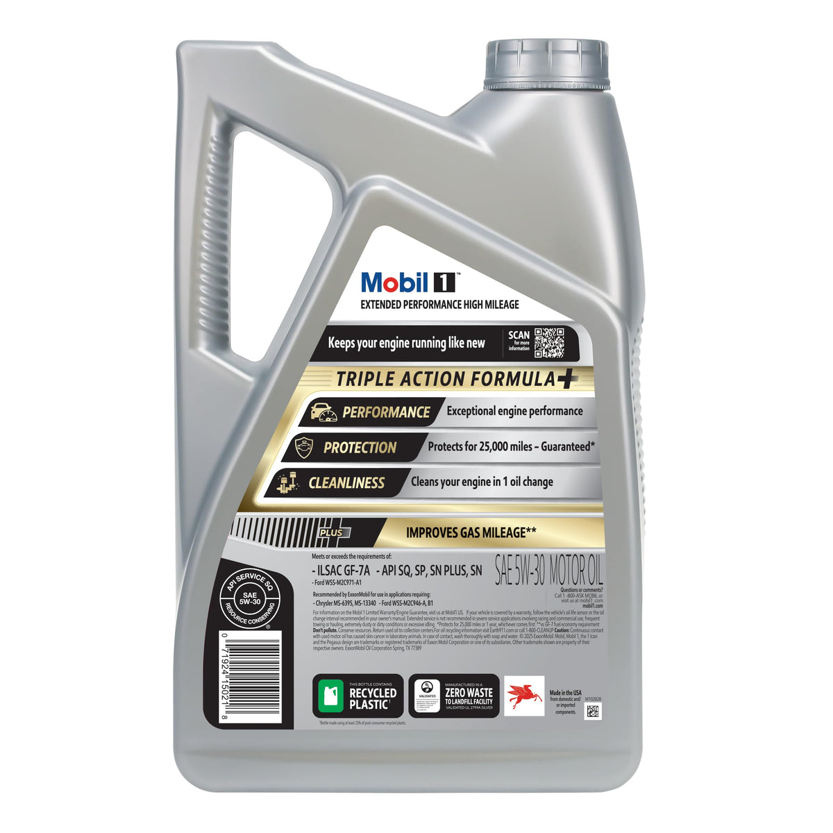 Mobil 1 Advanced Fuel Economy Full Synthetic Motor Oil 0W-20, 5 Quart Jansha Store