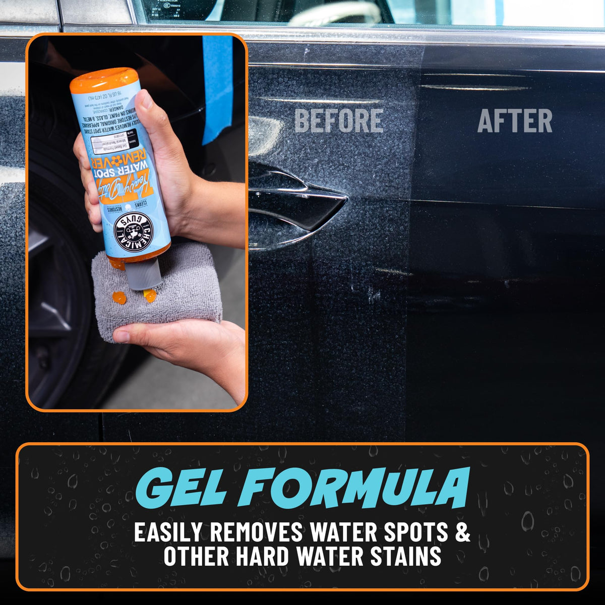 Chemical Guys, Heavy Duty Water Spot Remover Gel for Glass & Paint, 16 oz Jansha Store