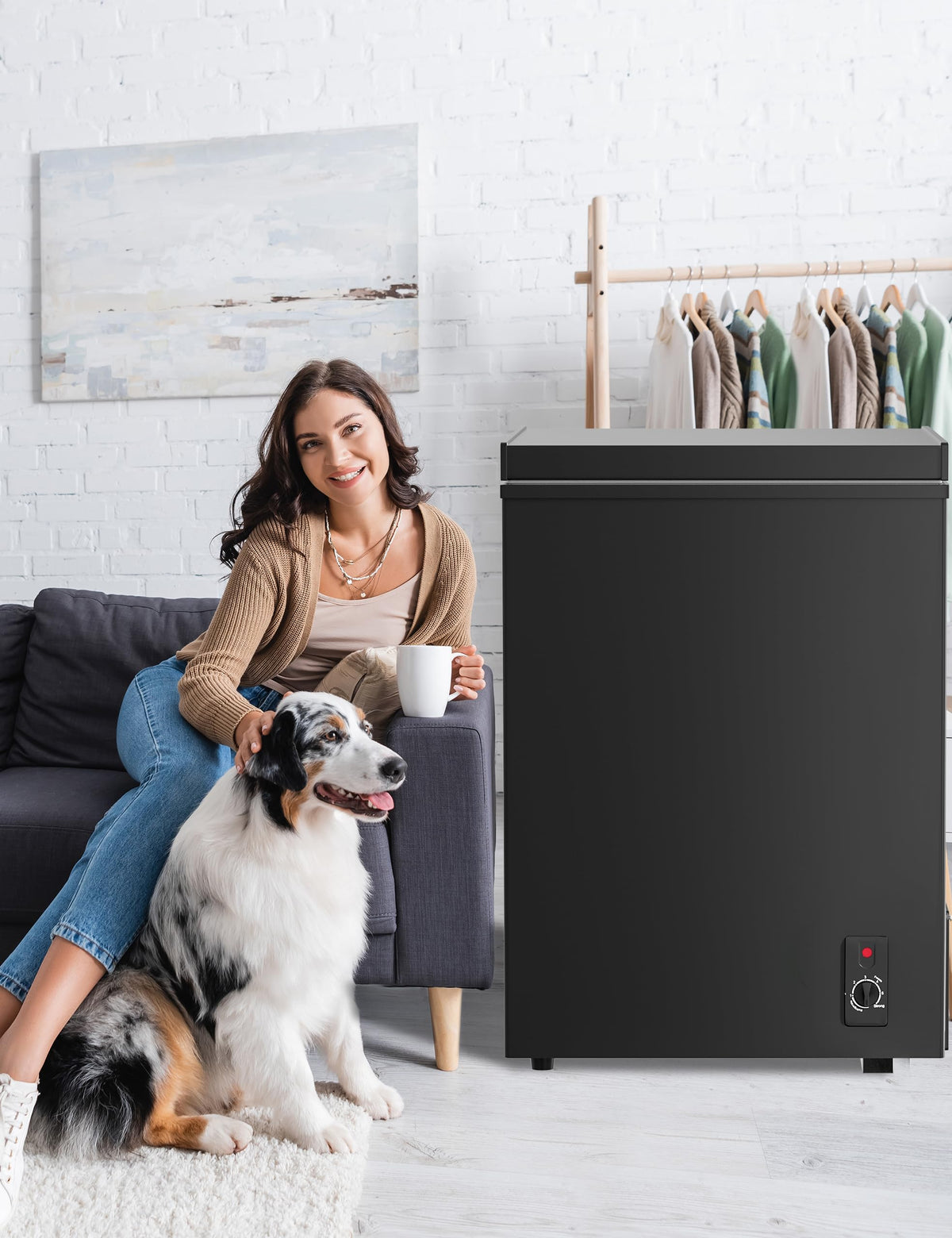 7.0 Cu Ft Chest Freezer - Energy Saving Quiet Top Open Door Mini Freezer Adjustable 6 Thermostat - Compact Small Deep Freezer w/Removable Basket and Defrost Water Drain for Home/Apartment/Garage Jansha Store