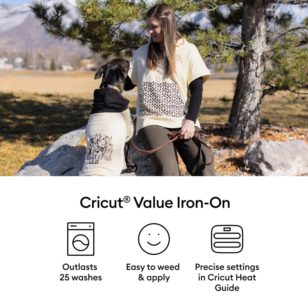 Cricut® Value Iron-On, White (12 in x 5 ft) Jansha Store