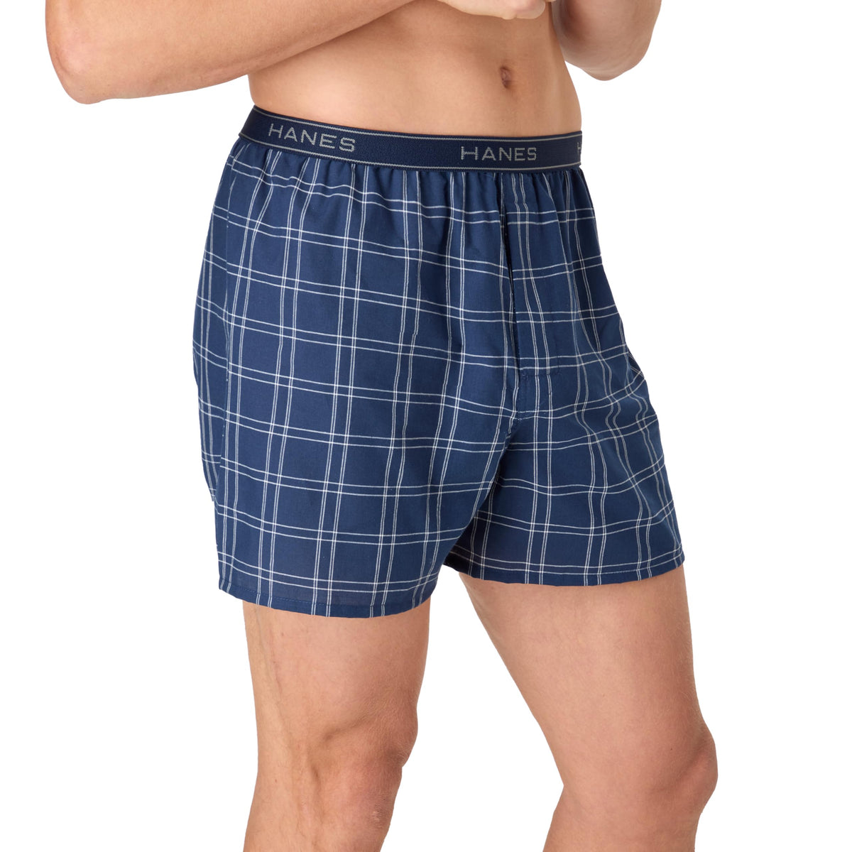 Hanes Men's Underwear Boxers Pack, Cool & Breathable Cotton Underwear, Moisture-Wicking Boxers for Men Jansha Store