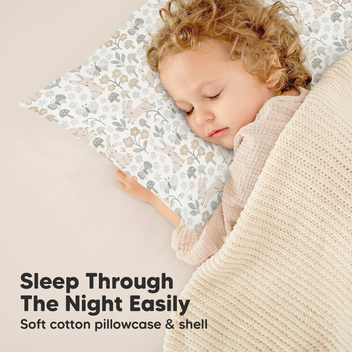 Toddler Pillow with Pillowcase, 13x18 My Little Dreamy Pillow (Flora Vale) Jansha Store