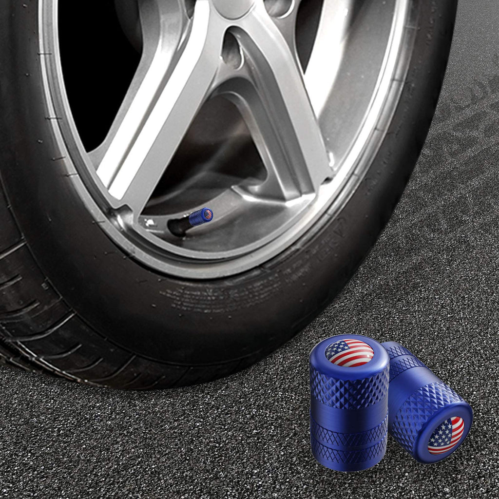 CKAuto Tire Valve Stem Caps, Aluminum Black, 4 pcs/Pack Jansha Store