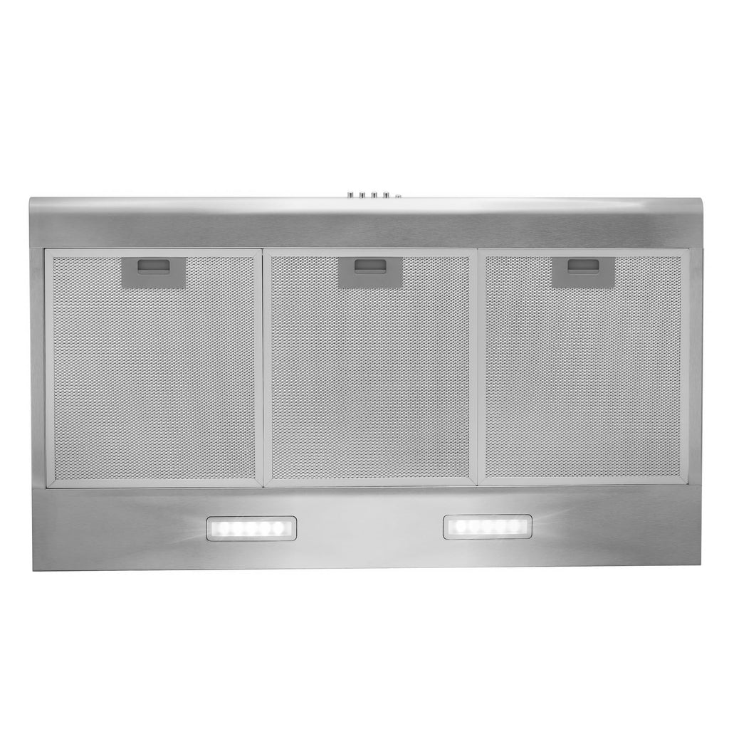 COSMO COS-5MU30 30 in. Delta Collection Ducted Under Cabinet Range Hood, Button Controls, Reusable Filters, LED Lights, Stainless Steel Jansha Store