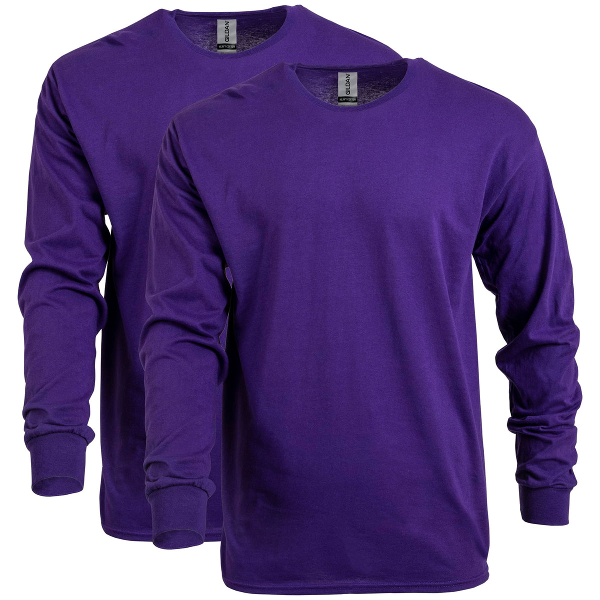 Gildan Adult Heavy Cotton Long Sleeve T-Shirt, Style G5400, 2-Pack Jansha Store