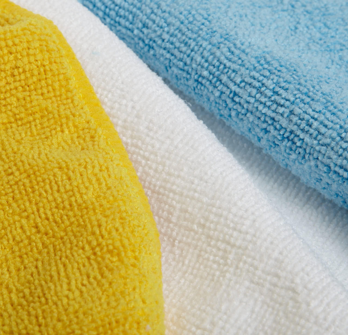 Amazon Basics Microfiber Cleaning Cloths, Ultra Absorbent, Lint Free, Streak Free, Non-Abrasive, Reusable and Washable, 16" x 12", Blue/White/Yellow, Pack of 24 Jansha Store