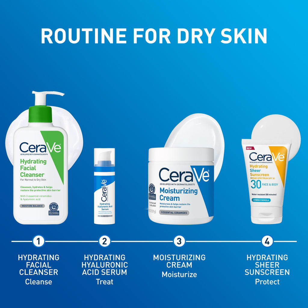 CeraVe Moisturizing Cream, Face & Body Moisturizer for Dry Skin, 19oz Jansha Store