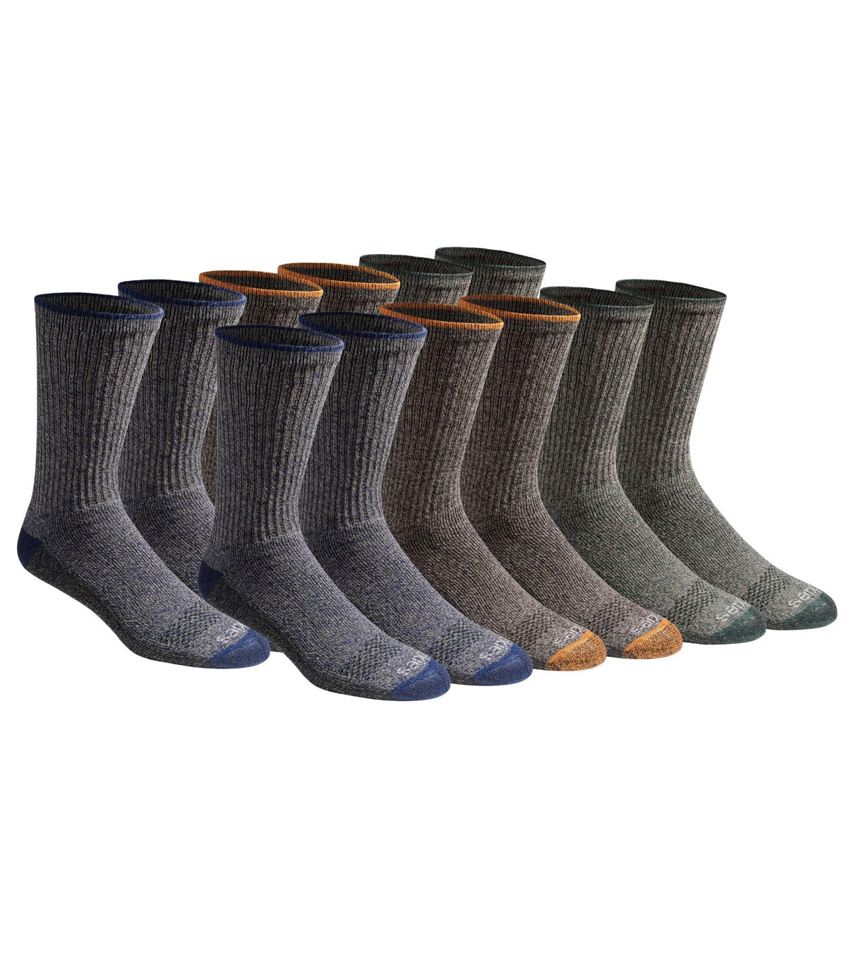 Dickies Men's Dri-tech Original Moisture Control Crew Socks, Available in M-xxl (6, 12, 18 Pairs) Jansha Store