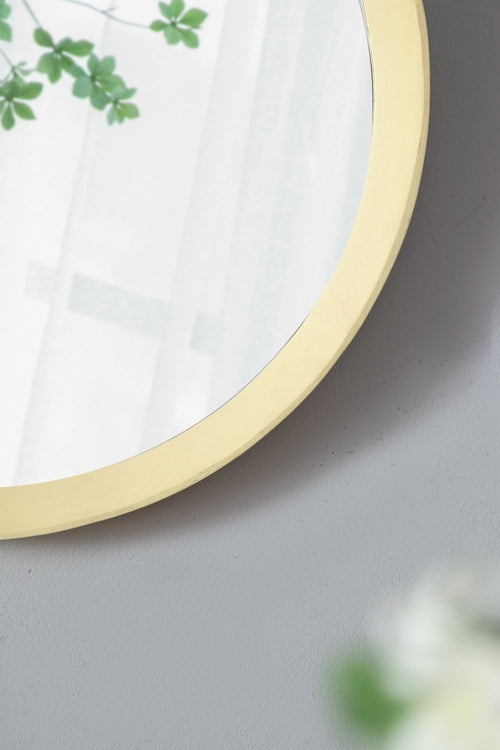Solid Mango Wood Frame Wall Mirror, Available in 2 Colors Jansha Store