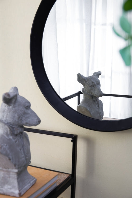 Solid Mango Wood Frame Wall Mirror, Available in 2 Colors Jansha Store