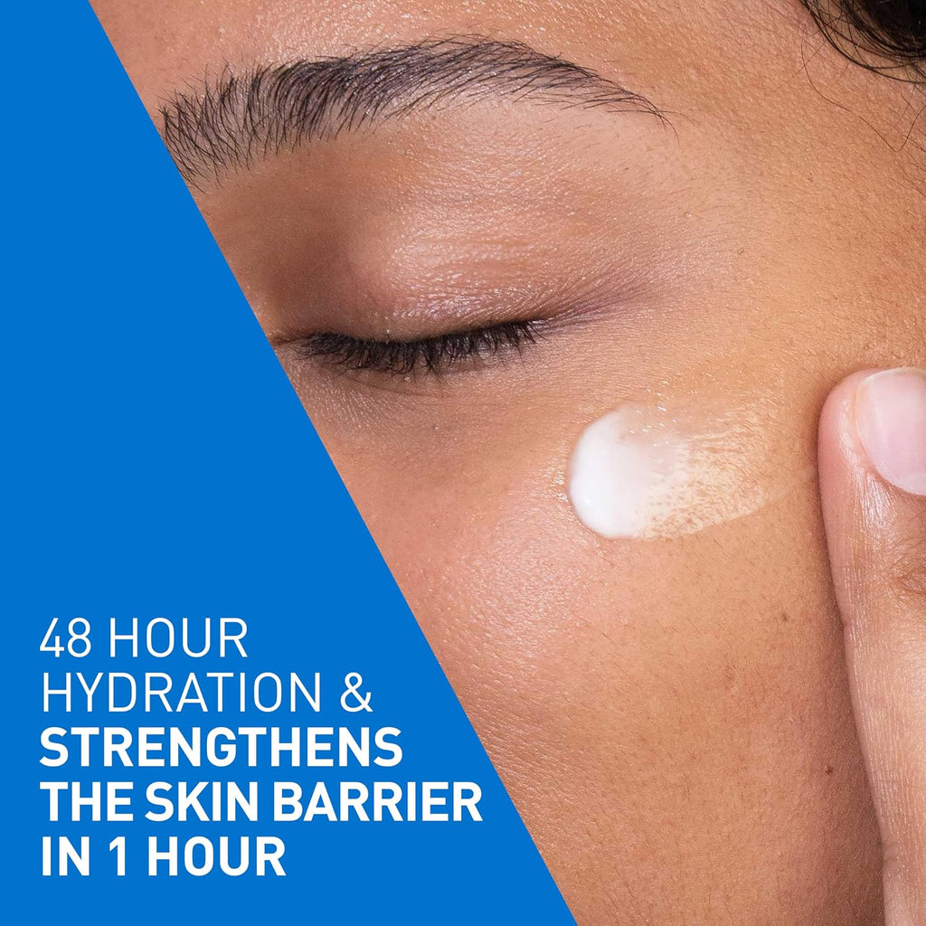 CeraVe PM Daily Facial Moisturizer, Skin Care for Dry Skin, Oil-Free, 3oz Jansha Store
