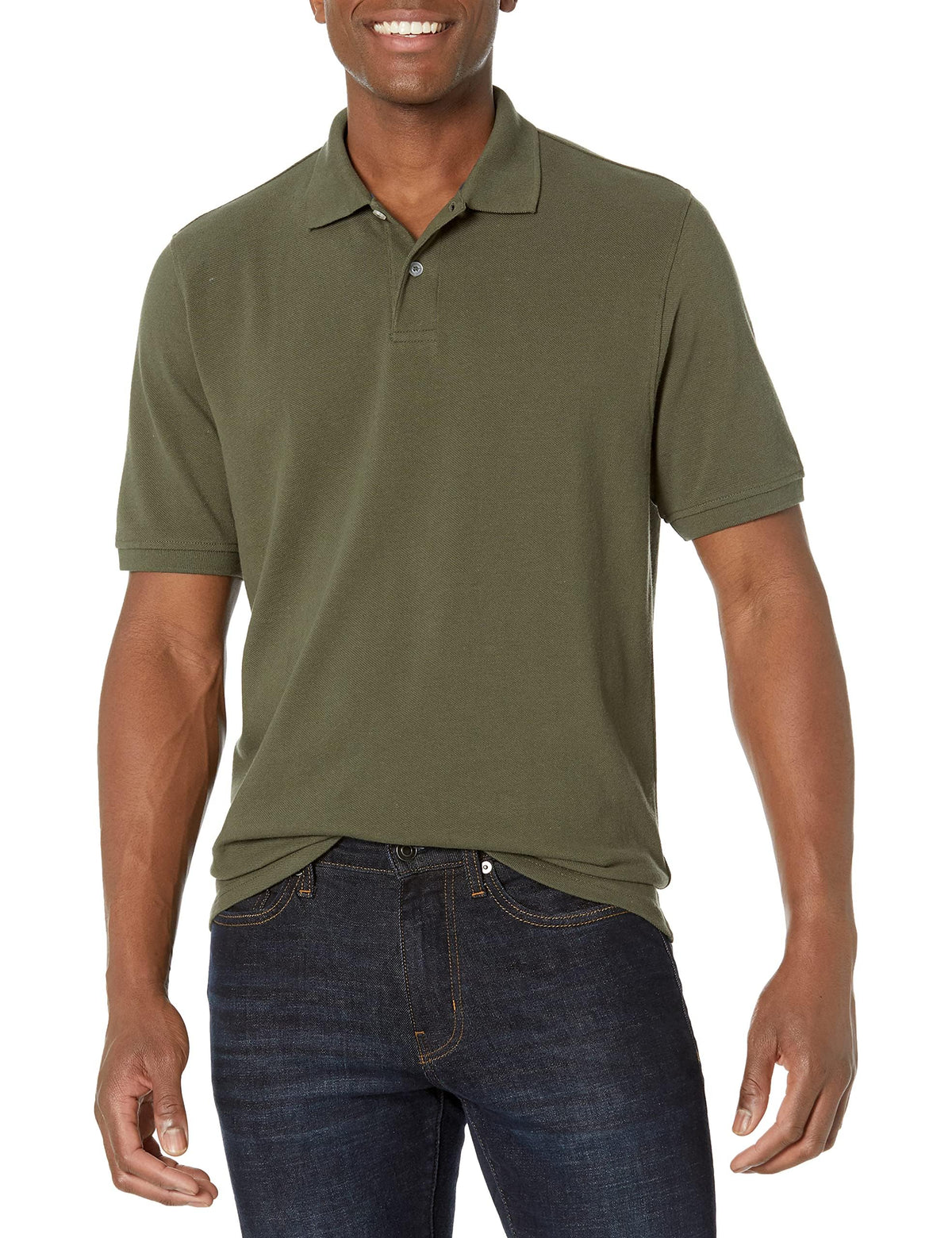 Amazon Essentials Men's Regular-Fit Cotton Pique Polo Shirt Jansha Store