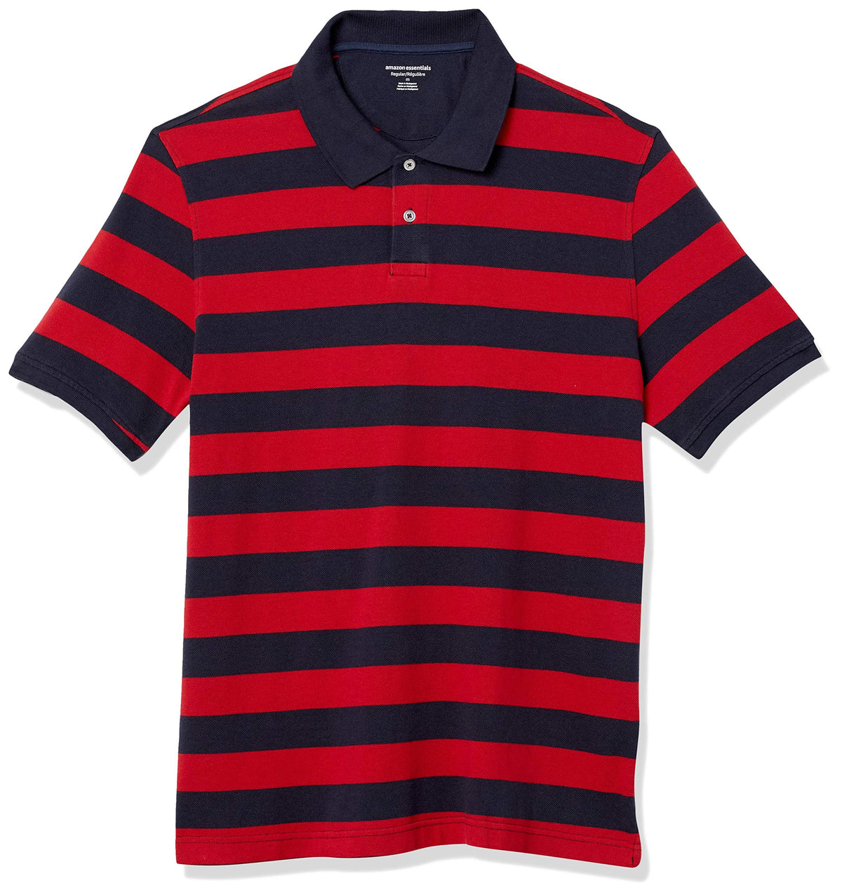 Amazon Essentials Men's Regular-Fit Cotton Pique Polo Shirt Jansha Store