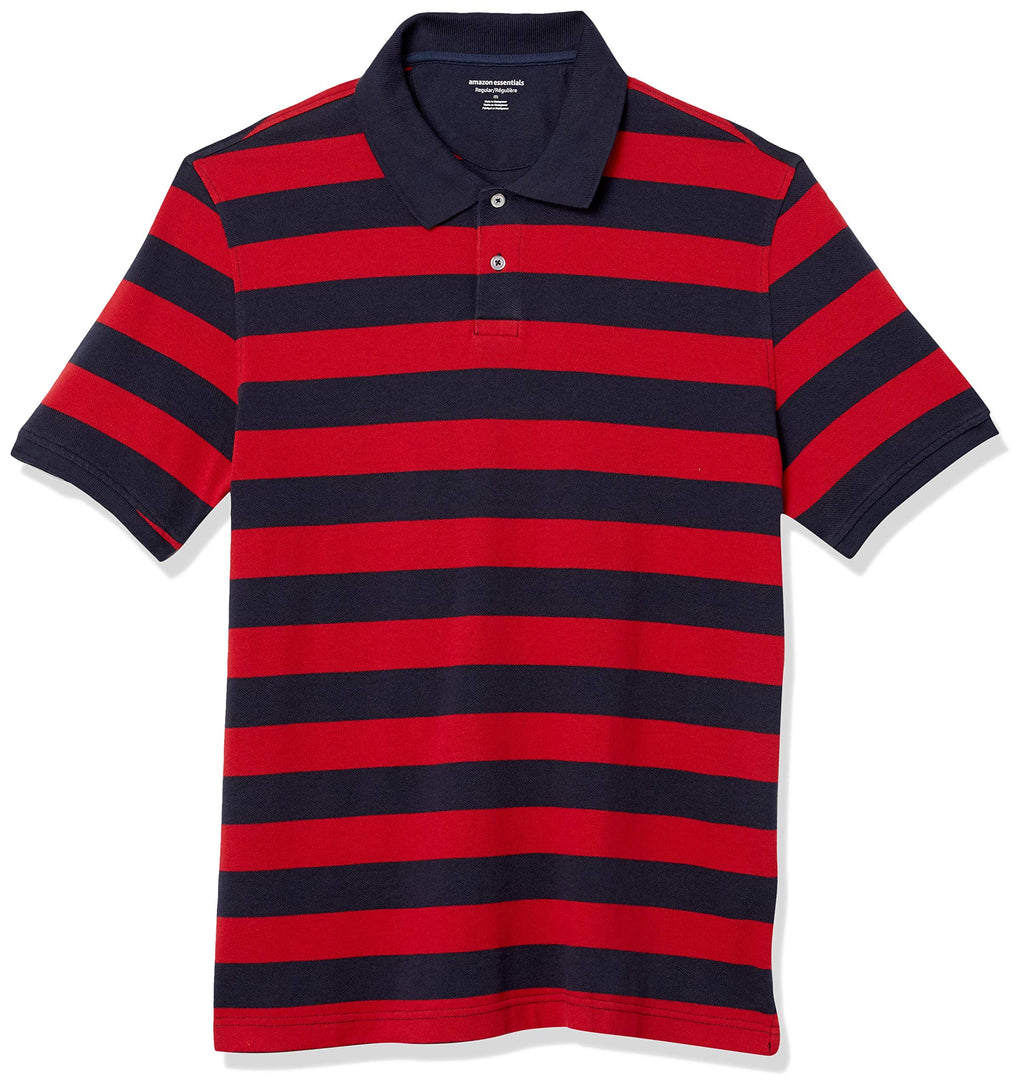 Amazon Essentials Men's Regular-Fit Cotton Pique Polo Shirt Jansha Store