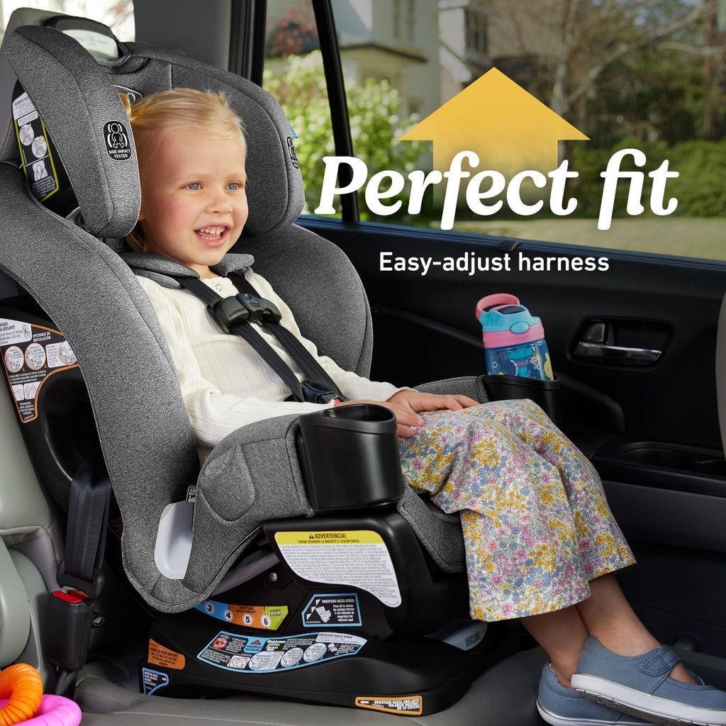 Graco Extend2Fit 2-in-1 Convertible Car Seat, Gotham Jansha Store