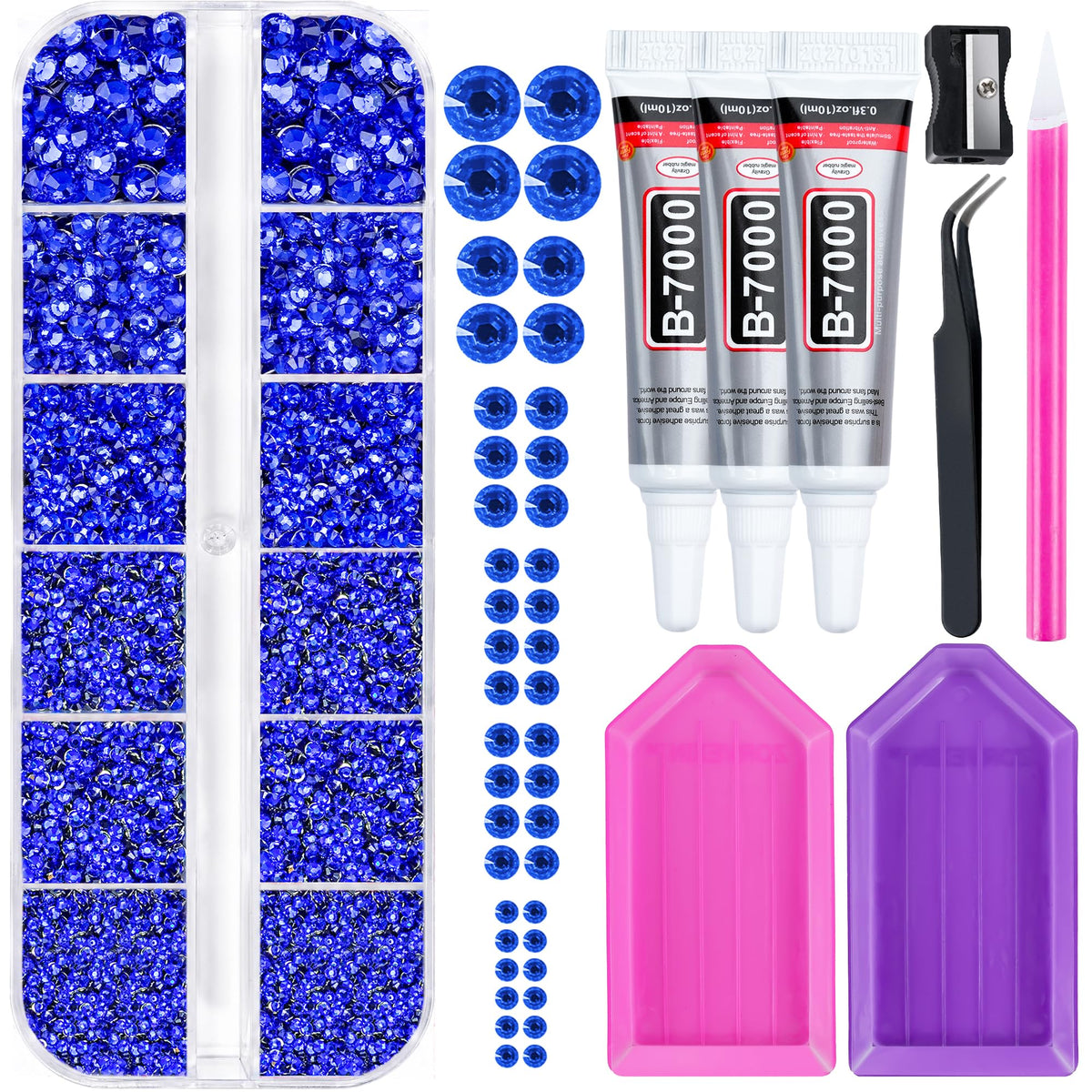 40000 Pcs Resin Jelly Rhinestones for Bedazzling, All-in-One Kit Jansha Store