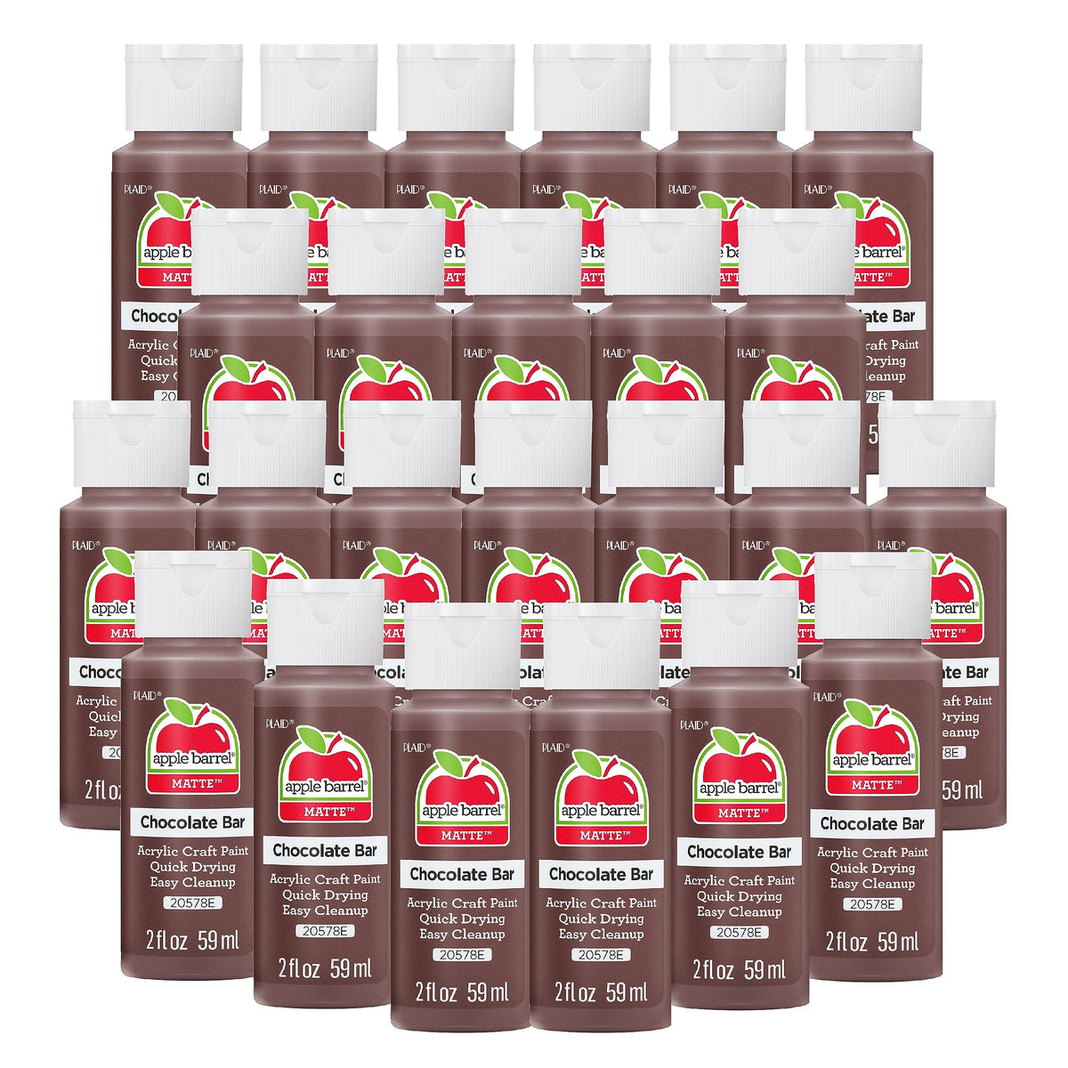 Apple Barrel Acrylic Paint in Assorted Colors (2 Ounce), 20503 White Jansha Store