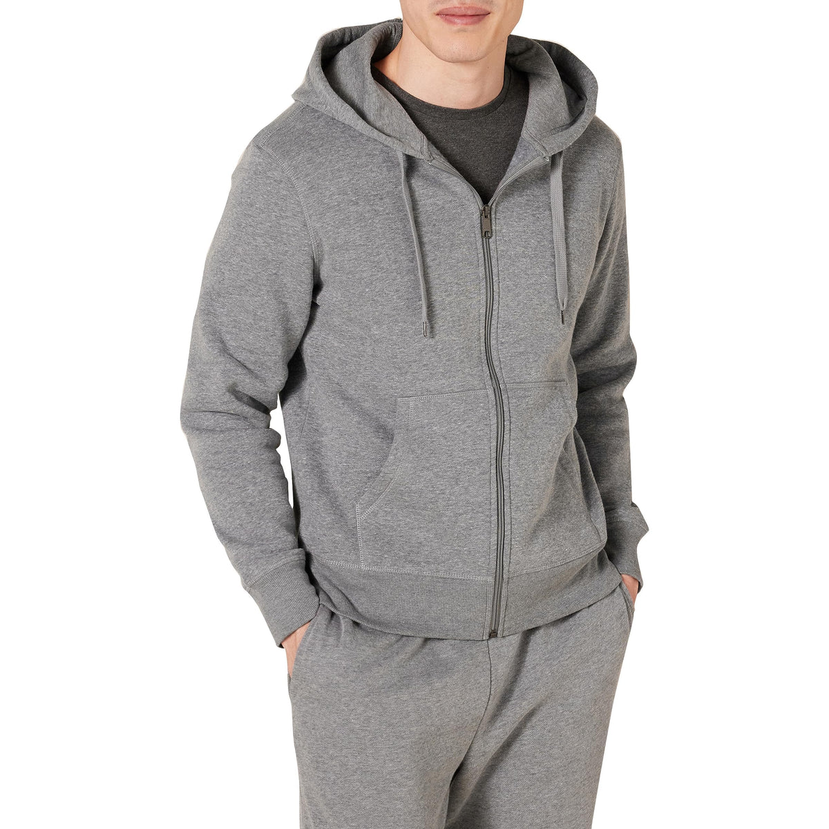 Amazon Essentials Men's Full-Zip Fleece Hoodie Sweatshirt (Available in Big & Tall) Jansha Store