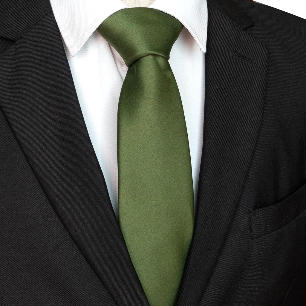 JEMYGINS Solid Color Tie Mens Necktie for Business and Wedding Jansha Store