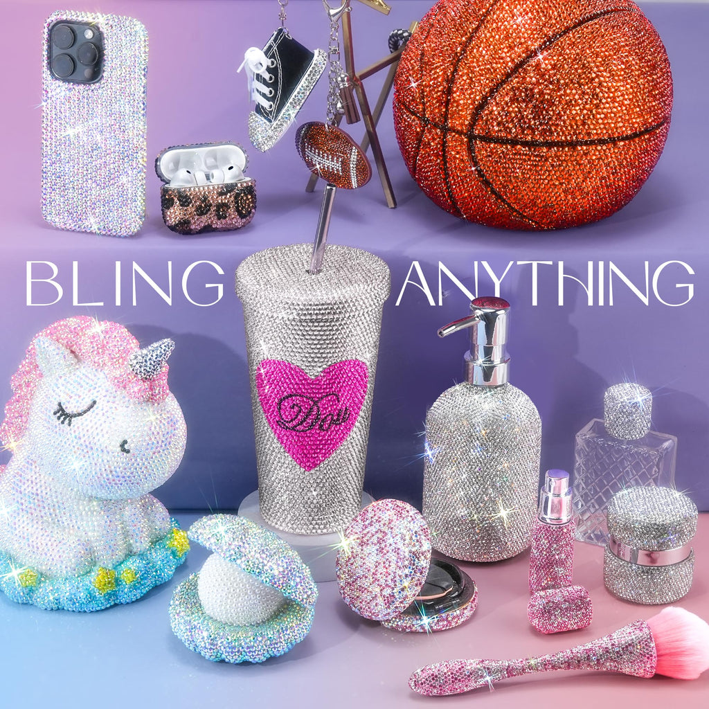 40000 Pcs Resin Jelly Rhinestones for Bedazzling, All-in-One Kit Jansha Store