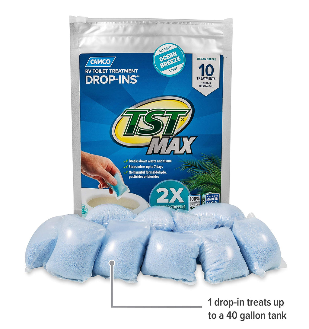 Camco TST MAX RV Toilet Treatment Drop-INs - Orange 30-pk - Made in the USA Jansha Store