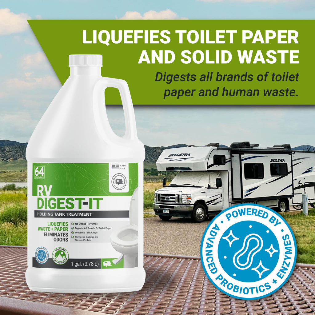 Unique RV Toilet Treatment, RV Digest-It Ultra Liquid, 32 Uses Jansha Store