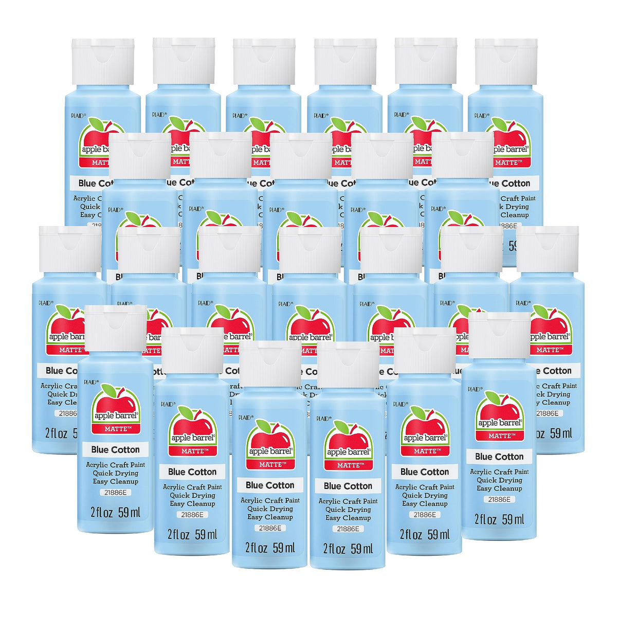 Apple Barrel Acrylic Paint in Assorted Colors (2 Ounce), 20503 White Jansha Store