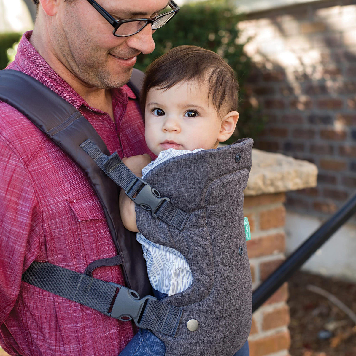 Infantino Flip 4-in-1 Baby Carrier Convertible Ergonomic, Rainbow Jansha Store