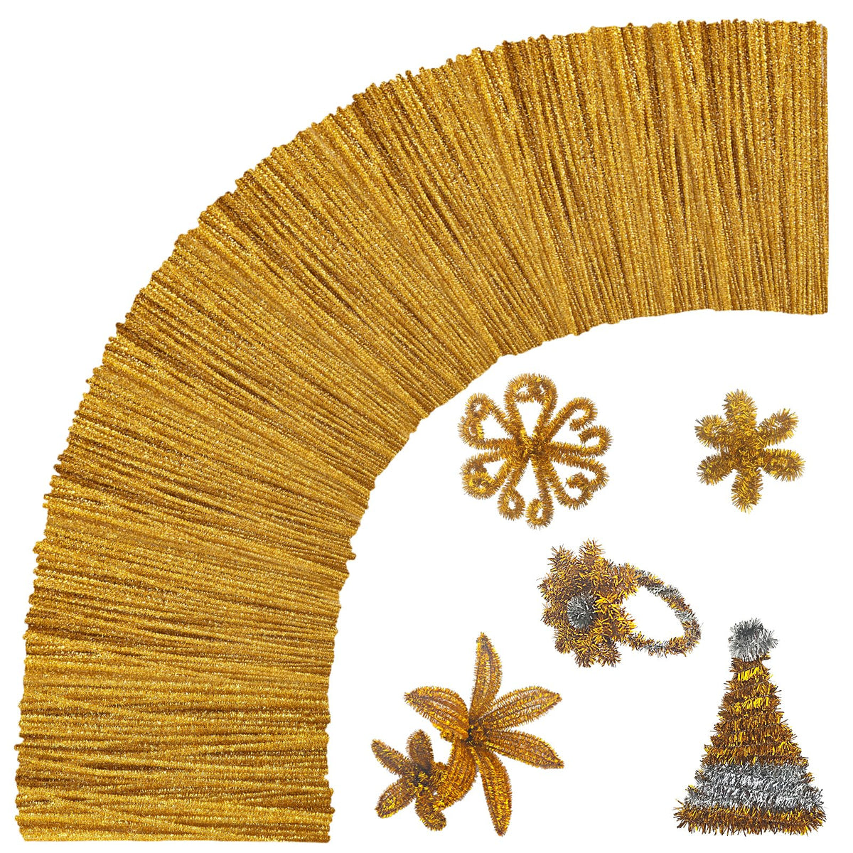 200Pcs Glitter Pipe Cleaners Craft Bulk,Art Aupplies Toys for Kids,DIY Multicolor Sparkly Chenille Stems for Halloween/Christmas Home Decor,Xmas Gift Wrapping and Festival Party Decoration Present Jansha Store