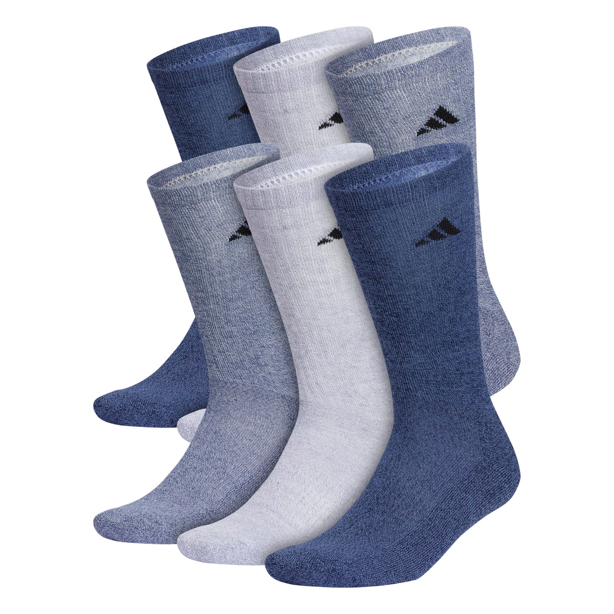 adidas Mens Athletic Cushioned 6-Pack Crew Socks Casual - Green Jansha Store