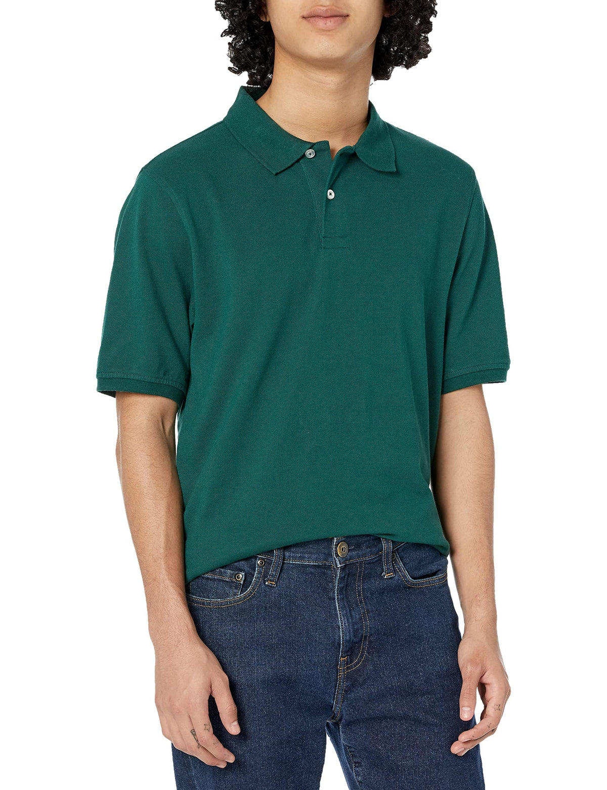 Amazon Essentials Men's Regular-Fit Cotton Pique Polo Shirt Jansha Store