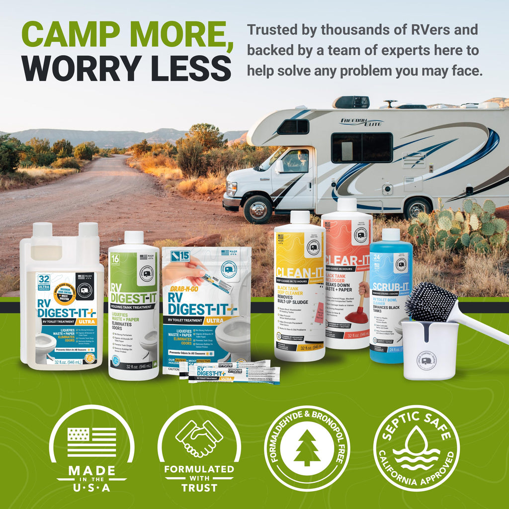 Unique RV Toilet Treatment, RV Digest-It Ultra Liquid, 32 Uses Jansha Store
