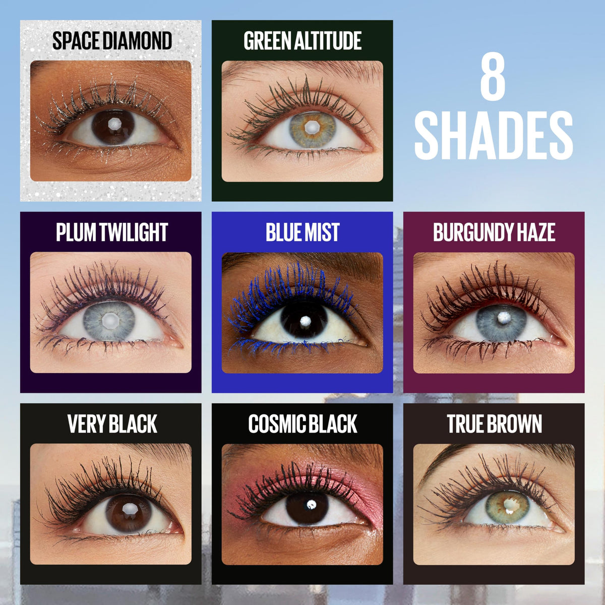 Maybelline Lash Sensational Sky High Washable Mascara Makeup, Volumizing, Lengthening, Defining, Curling, Multiplying, Buildable Formula, Blackest Black, 1 Count Jansha Store