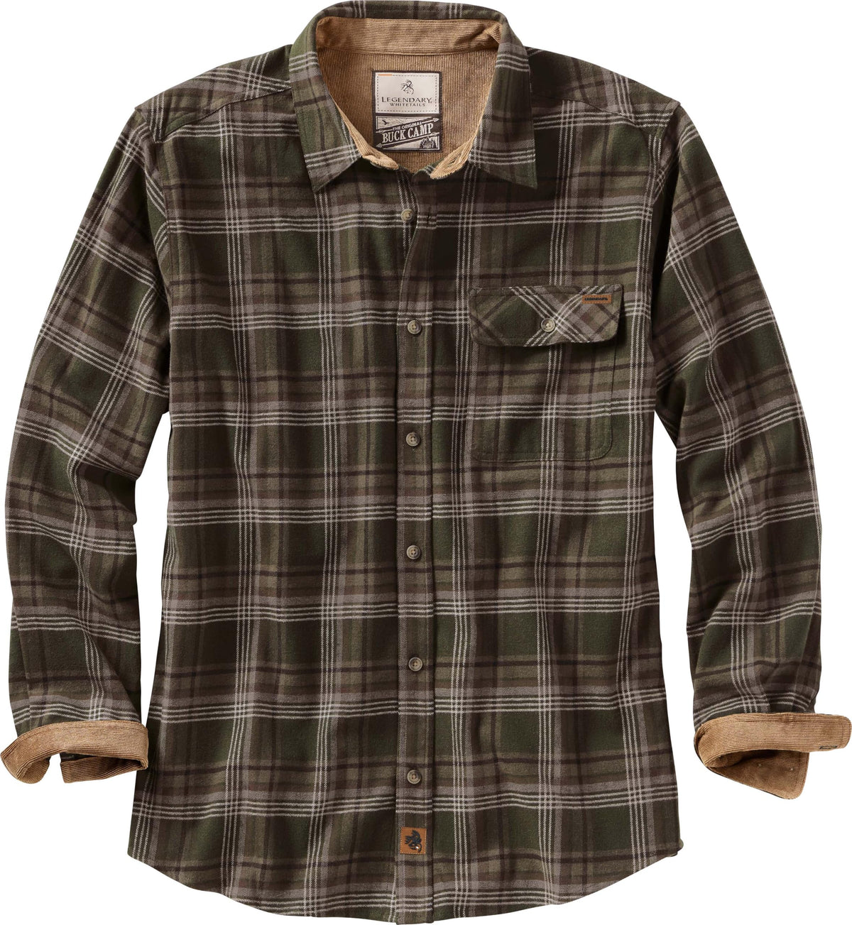 Legendary Whitetails Mens Flannel Long Sleeve Button Down 100% Cotton Shirt Jansha Store