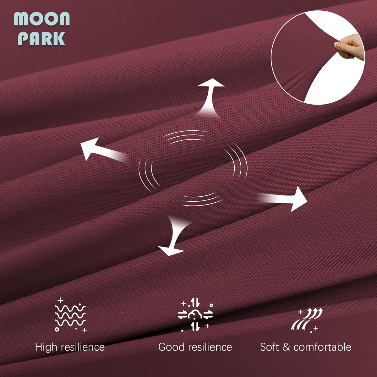 MOON PARK Pregnancy Pillows for Sleeping - U Shaped Full Body Maternity Pillow with Removable Cover - Support for Back, Legs, Belly, HIPS - 65 Inch - Purple Jansha Store