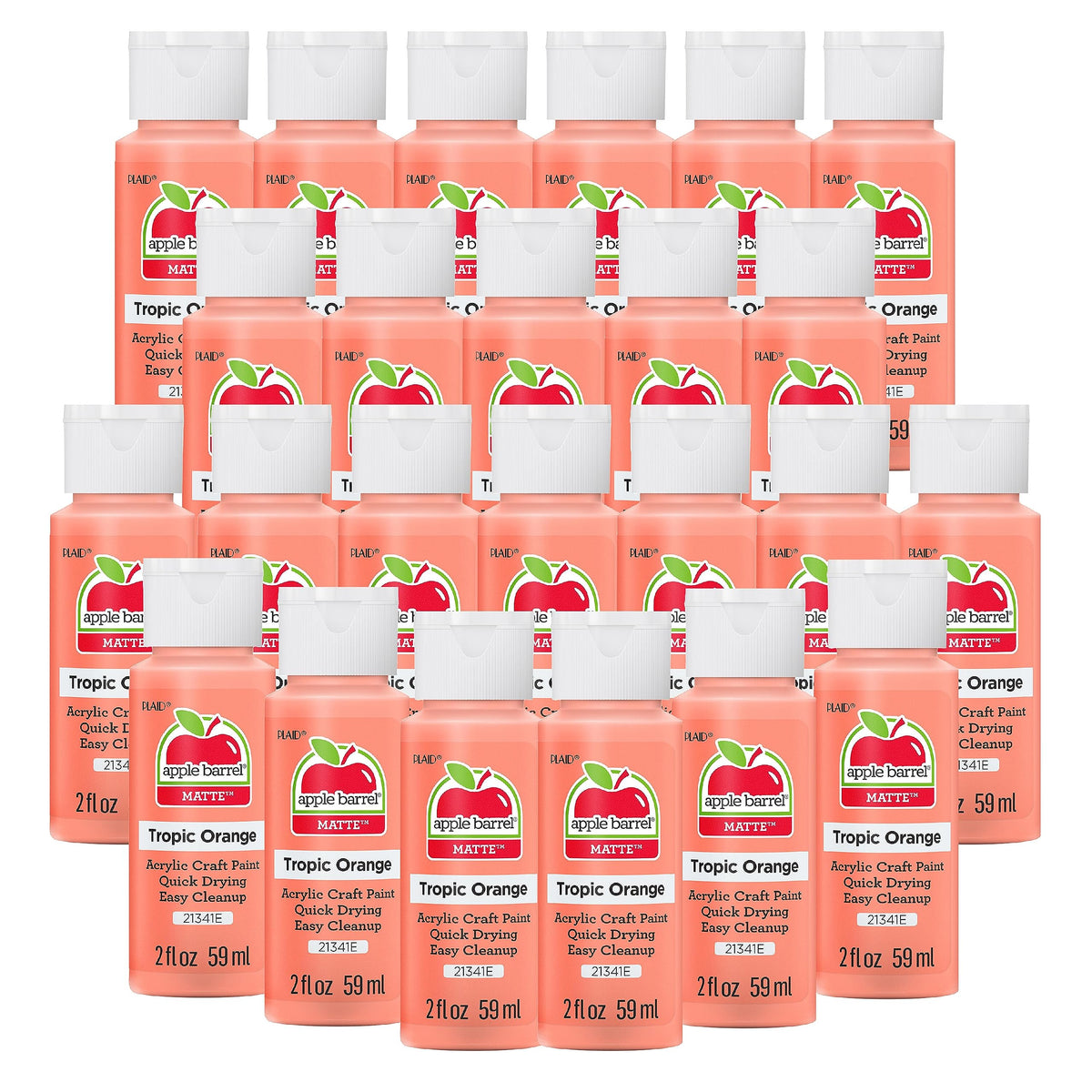Apple Barrel Acrylic Paint in Assorted Colors (2 Ounce), 20503 White Jansha Store