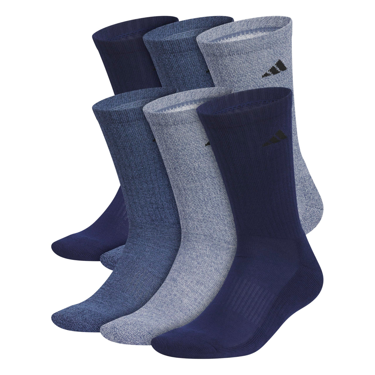adidas Mens Athletic Cushioned 6-Pack Crew Socks Casual - Green Jansha Store