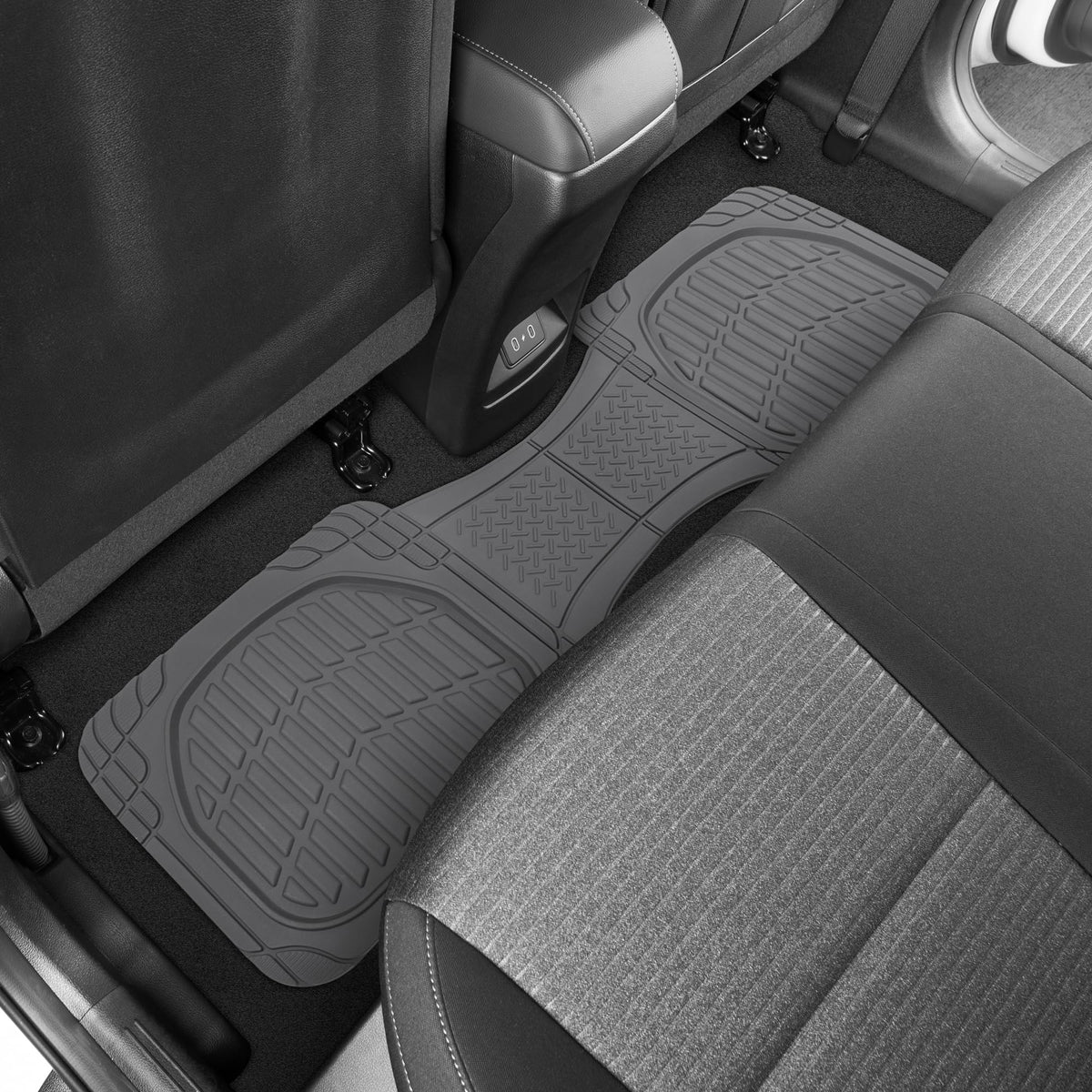 Motor Trend FlexTough Floor Mats for Cars, Black Deep Dish All-Weather Car Mats, Waterproof Trim-to Fit Automotive Floor Mats for Cars Trucks SUV, Universal Floor Liner Car Accessories Jansha Store